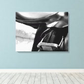 Zwart-witzadels Canvas Afdruk (Insitu (Houten vloer))