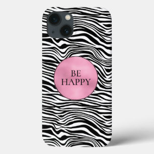 Zwart-witzebra afdrukken iPhone 13 hoesje