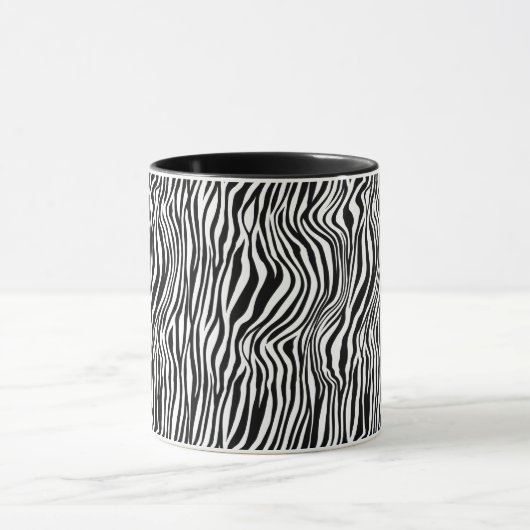 Zwart-witzebra afdrukken  mok (Midden)