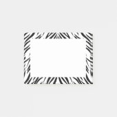 Zwart-witzebra afdrukken post-it® notes (Voorkant)