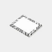 Zwart-witzebra afdrukken post-it® notes (Schuin)
