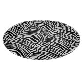 Zwart-witzebra afdrukken snijplank (Hoek)