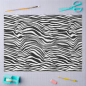 Zwart-witzebra afdrukken tissuepapier (Craft)