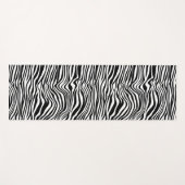 Zwart-witzebra afdrukken yogamat (Voorkant (horizontaal))