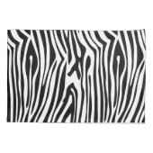 Zwart-witzebra en piano-collectie kussensloop (Achterkant)