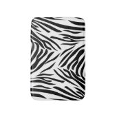 Zwart-witzebraafdrukpatroon Badmat (Voorkant Verticaal)