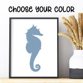 Zwart-witzeepaardje Foto Afdruk