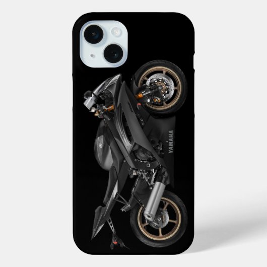 Zwart Yamaha Yzf -R6 motorfiets Case-Mate iPhone Case (Achterkant)