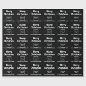 Zwart | Zakelijk | Kerst Inpakpapier (Vlak)