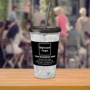 Zwart Zakelijk Merk op Acryl Tumbler Drinkbeker