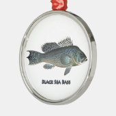 Zwart Zee Metalen Ornament (Links)