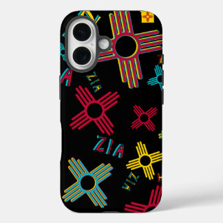 Zwart ZIA Collage iPhone 16 Beschermend hoesje NM