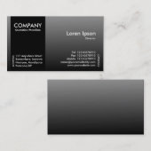 Zwart zijband - grijs in de schaduw visitekaartje (Voorkant / Achterkant)