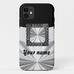 Zwart & zilver aanpasbaar iPhone 11 hoesje