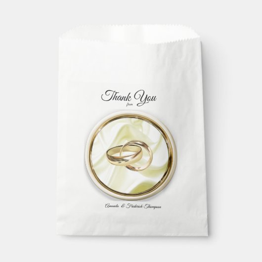 Zwart-zilver & goud-satijn, koper/messing texturen bedankzakje (Voorkant)