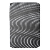 Zwart-zilver, hedendaags Abstract Badmat (Voorkant Verticaal)