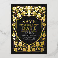 Zwart Zwaard Schild Middeleeuwse Monogram Save the