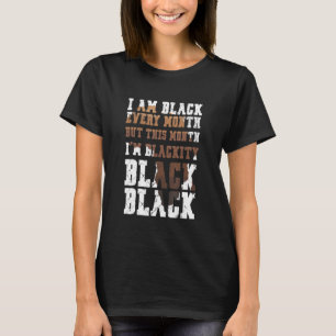Zwart zwart elke maand zwart, Afro Afri T-shirt