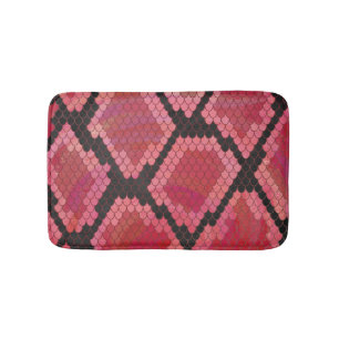 Zwart-zwart en rood afdrukken badmat