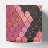 Zwart-zwart en rood afdrukken bedankdoosjes (Bovenkant)