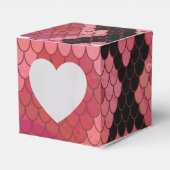 Zwart-zwart en rood afdrukken bedankdoosjes (Voorkant Zijde)