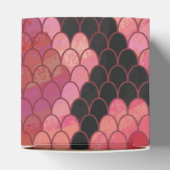 Zwart-zwart en rood afdrukken bedankdoosjes (Bovenkant)