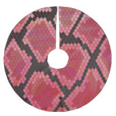 Zwart-zwart en rood afdrukken kerstboom rok (Voorkant)