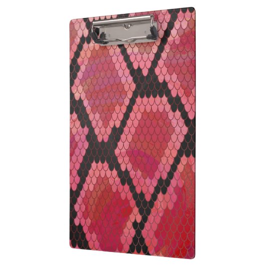 Zwart-zwart en rood afdrukken klembord (Links)