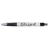 Zwart zwart, wit, modern script, Inspirerend Pen (Voorkant)