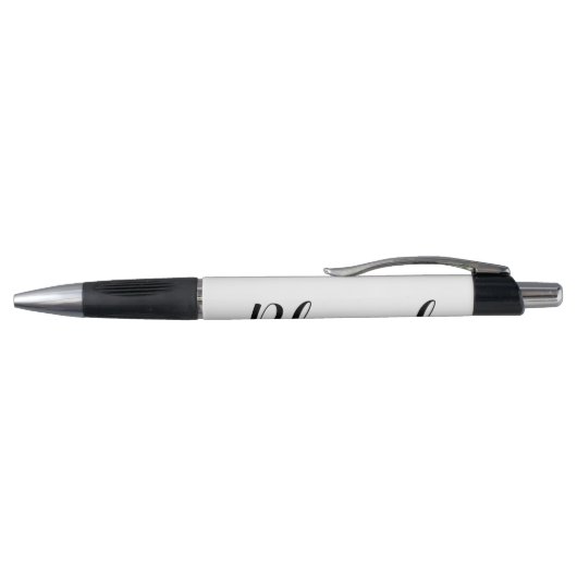 Zwart zwart, wit, modern script, Inspirerend Pen (Bovenkant)