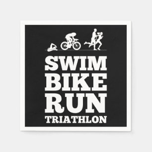 Zwart · Zwemfiets Run Triathlon Motivatie Servet