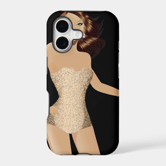 Zwart Zwempak Meisje iPhone 5 Barely There™