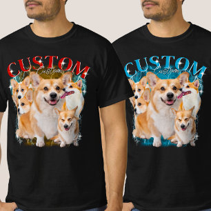 Zwartboek Hond Huisdier Foto Dier 90s 1BK1 T-shirt