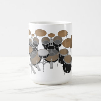 Zwarte 10-pierdrumkit - KoffieMok