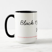 Zwarte 15 oz Ringer-Mok Mok (Links)