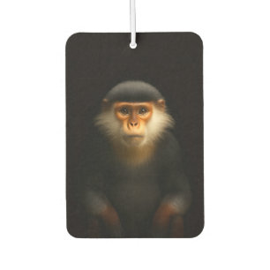 Zwarte 4 Luxe auto-airfresheners, rode douc langur Luchtverfrisser