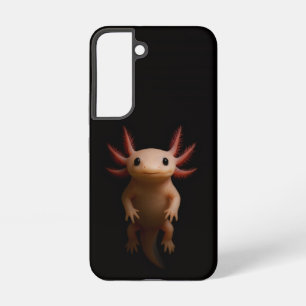 Zwarte 4 Luxe Galaxy S22 Hoes, Mexicaanse Axolotl Samsung Galaxy Hoesje