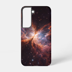 Zwarte 4 Luxe Galaxy S22 Hoes, Vlindernevel Samsung Galaxy Hoesje
