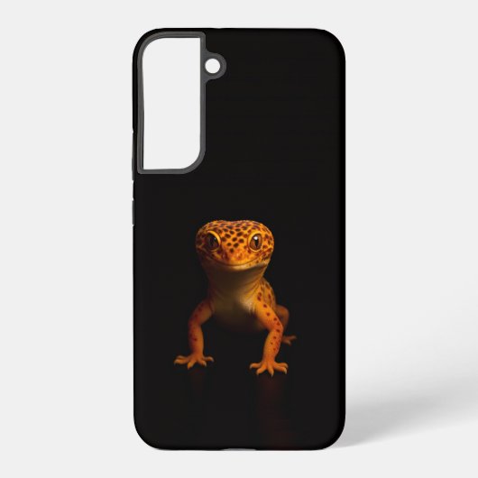 Zwarte 4 Luxe Galaxy S22 Plus, Luipaardgekko Samsung Galaxy Hoesje (Achterkant)