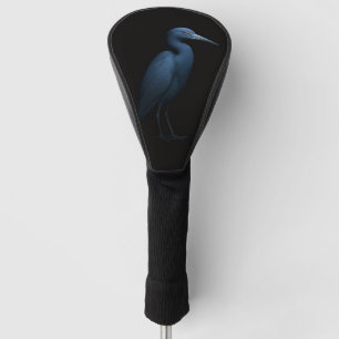 Zwarte 4 Luxe Golf Driver Hoes, Kleine Blauwe Reig Golfheadcover