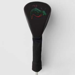 Zwarte 4 Luxe Golf Driver Hoes, Neon Zee Slak Golfheadcover