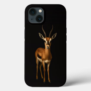 Zwarte 4 Luxe iPhone 13, Elegante Gazella 13 Hoesje