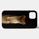 Zwarte 4 Luxe iPhone 13, Elegante Wezel Case-Mate iPhone Case (Achterkant (horizontaal))