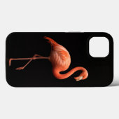 Zwarte 4 Luxe iPhone 13 Hoes, Roze Flamingo Case-Mate iPhone Case (Achterkant (horizontaal))