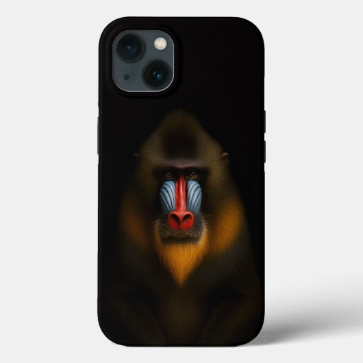 Zwarte 4 Luxe iPhone 13, Mandrill-aap Case-Mate iPhone Case (Achterkant)