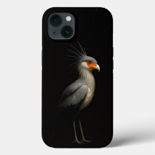 Zwarte 4 Luxe iPhone 13, Secretarisvogel 13 Hoesje
