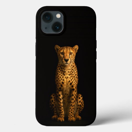 Zwarte 4 Luxe iPhone 13, Slanke Cheetah Case-Mate iPhone Case (Achterkant)