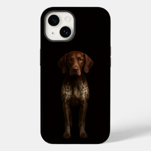 Zwarte 4 Luxe iPhone 14 Mate, Duitse Pointer Hond Case-Mate iPhone 14 Hoesje