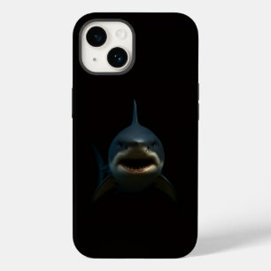 Zwarte 4 Luxe iPhone 14 Mate, Grote Witte Haai Case-Mate iPhone 14 Hoesje
