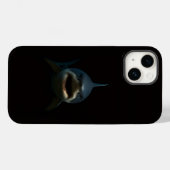 Zwarte 4 Luxe iPhone 14 Mate, Grote Witte Haai Case-Mate iPhone Case (Achterkant (horizontaal))